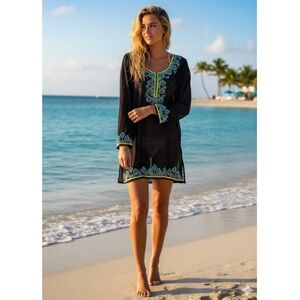 Nouveau Beach Beaded Coverup